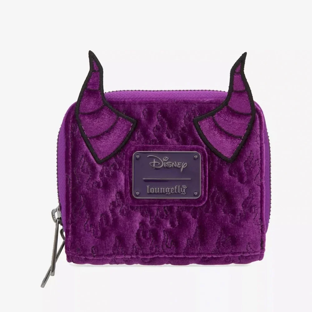 Loungefly Disney Sleeping Beauty Purple Velvet Maleficent Figural Set